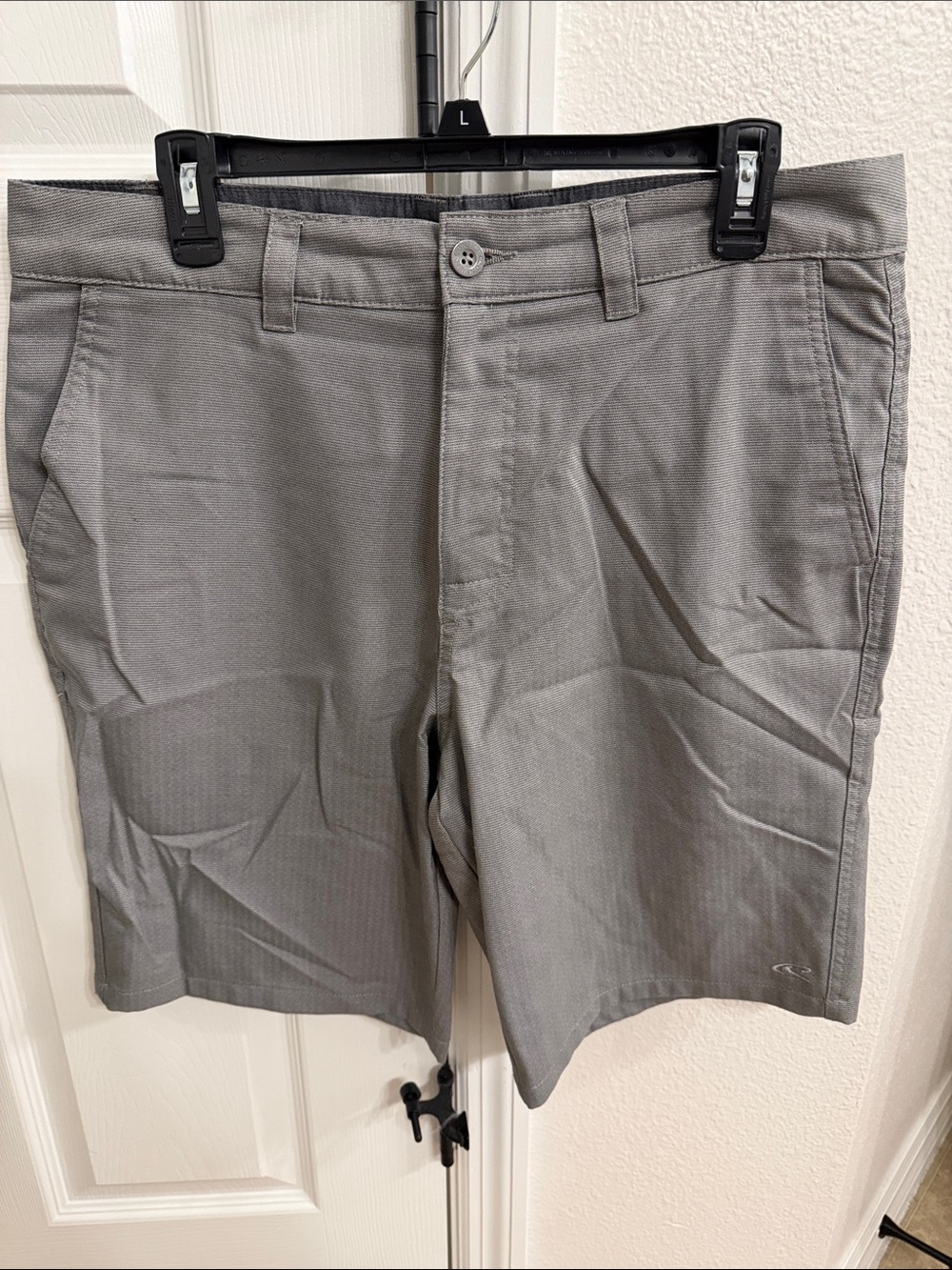 O'Neill Men's Flat-Front Gray Performance Shorts